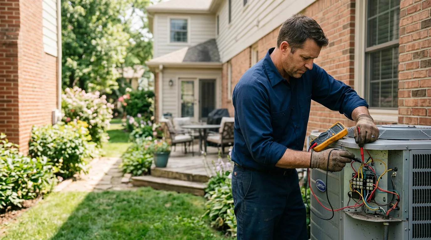 HVAC technician working near Hillsdale, NJ